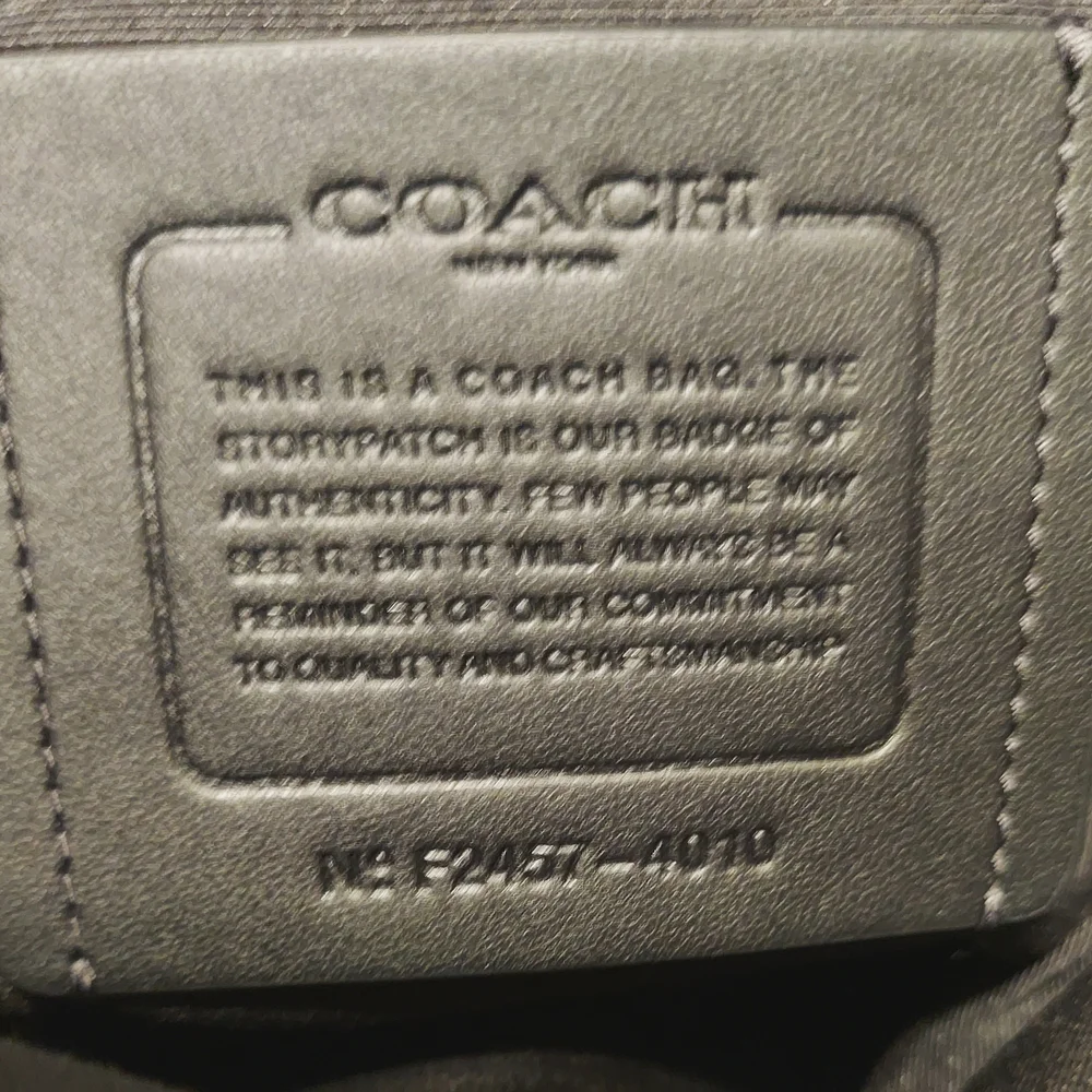 Coach Crossbody Black & Gray Flight Messenger Bag